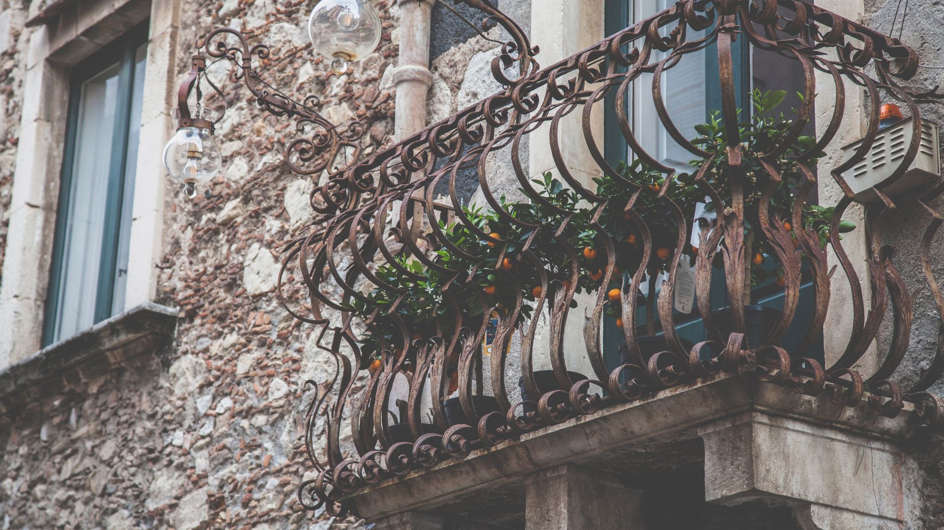 iron balcony railing New Orleans renovation