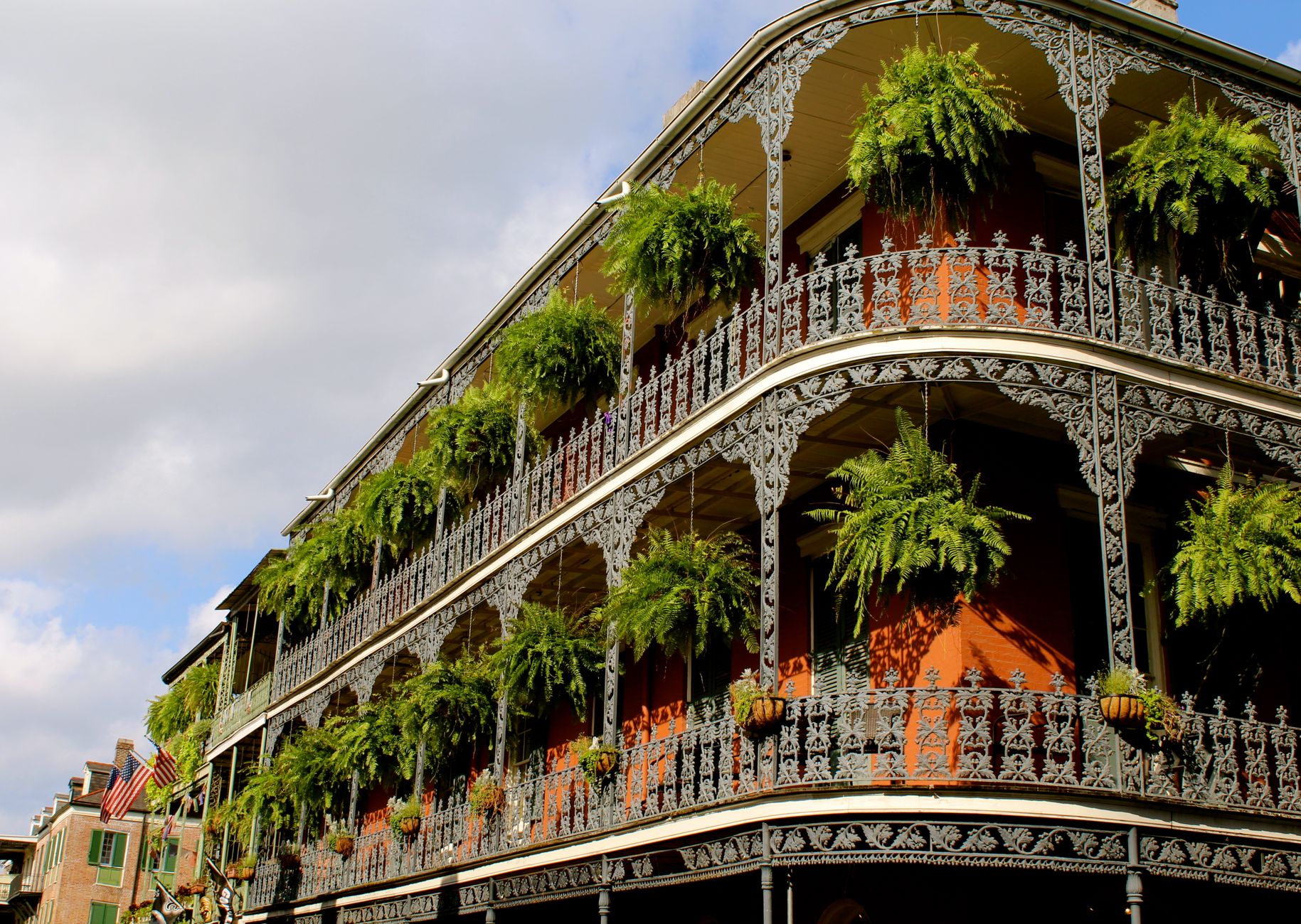 New Orleans iron balcony railing New Orleans renovation